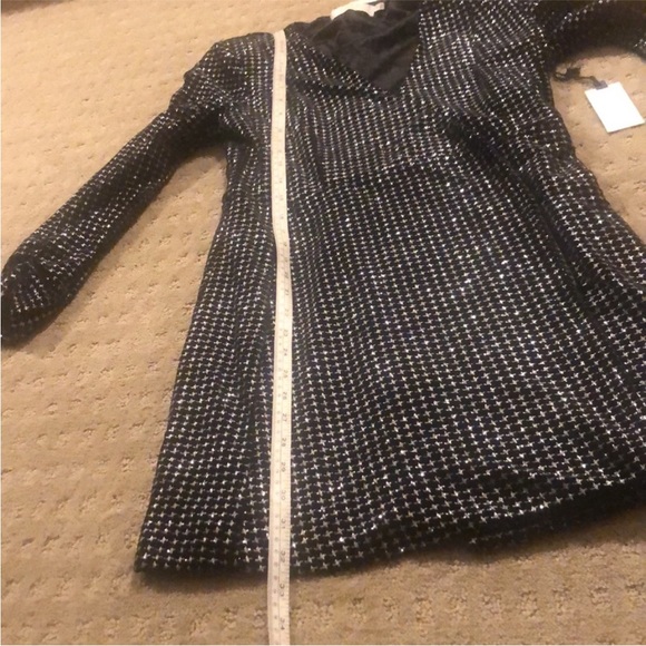 MAKE OFFER Revolve ASTR The Label Blazer Dress Black Metallic Size Medium NWT - Picture 9 of 11